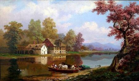 Ferry at the Old Mill, 1896