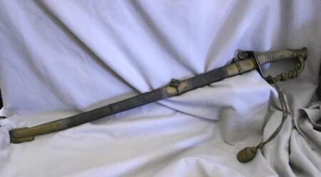 Civil War Period United States Navy Officers Sword With Shark Skin Scabbard and Grip-