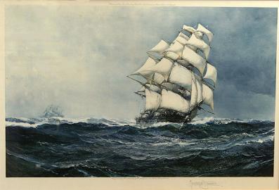 1926 Limited Edition Montague Dawson Signed Print -FLYING CLOUD