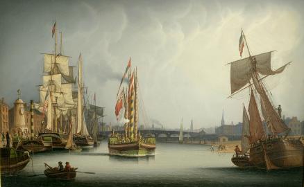 Glasgow Excursion Steamers and American Ship on the Clyde