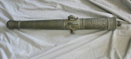 42 Inch Bronze Dolphin Handle French Ships Cannon