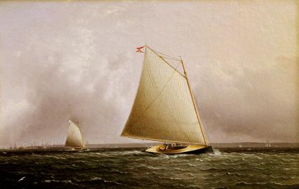Cat Boats Racing Beyond New York