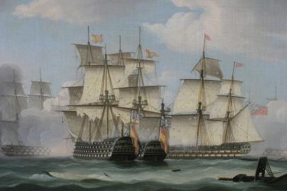 Action at Trafalgar, England Against France and Spain