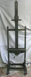 American Revival Artist's Easel- Carved Ebony