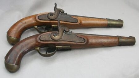 Heavy European Percussion Holster Pistols