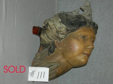 Carved American Pine Figurehead COLUMBIA