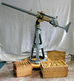 19th Century United States Naval One-pound Turret Cannon