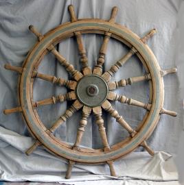 Stout 66 inch Teakwood Ship's Wheel