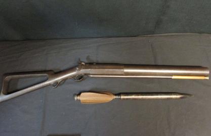Whaling Shoulder Bomb Gun and Lance
