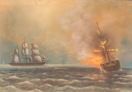 CSS ALABAMA Sinks the Whaler VIRGINIA