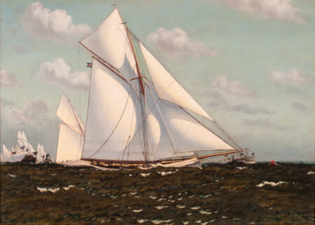Yacht MAYFLOWER Defending the Americas Cup