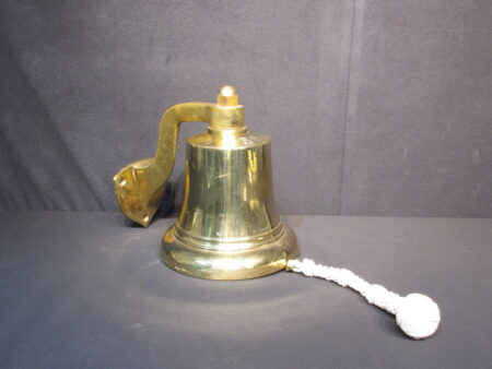 British Brass Bell with Wall Bracket and Lanyard