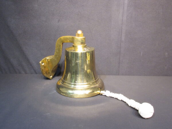 British Brass Bell with Wall Bracket and Lanyard
