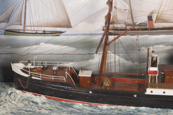 Steam Sail Ship BRENTWOOD with Original Oil Painting - Image 7