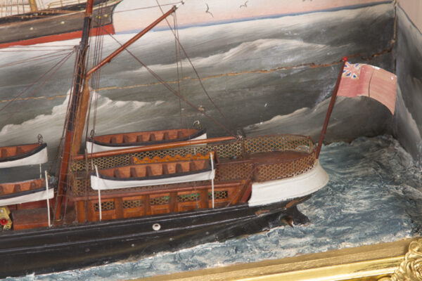 Steam Sail Ship BRENTWOOD with Original Oil Painting - Image 5