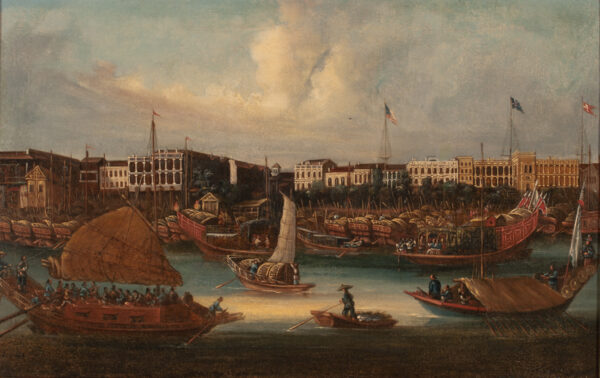 View of the Hongs, Canton