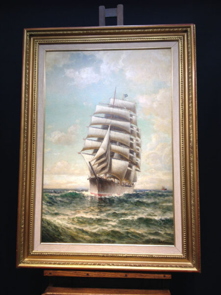 Ship W.P. FRYE Sailing the Pacific