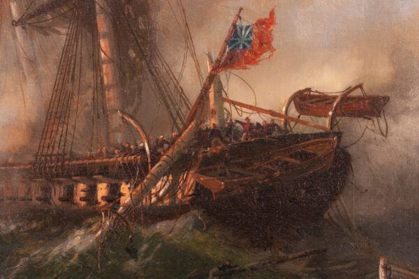 USS Constitution in Action Against HMS Guerriere - Image 5
