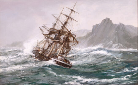 Ship Driving Onto the Aucklands