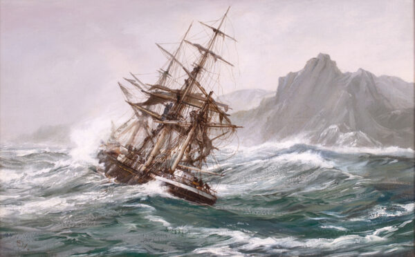 Ship Driving Onto the Aucklands