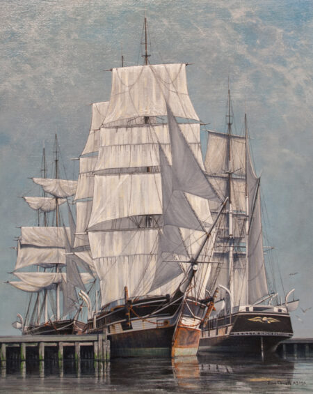 Whalers Drying Sails