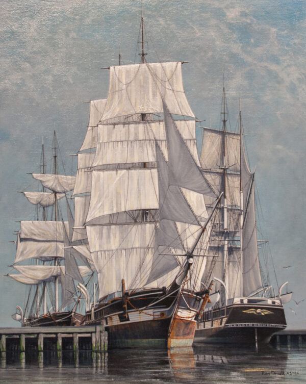 Whalers Drying Sails