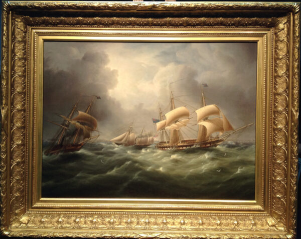 American Steam Schooner Meets British Frigates Crossing the English Channel - Image 2