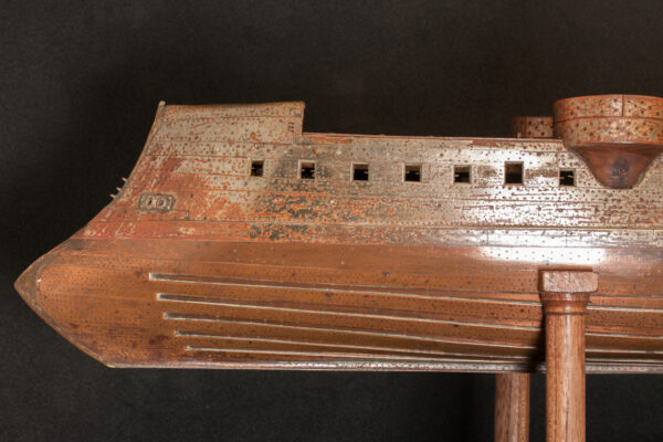 Builders Model Hull of French Iron Clad Warship - Image 6