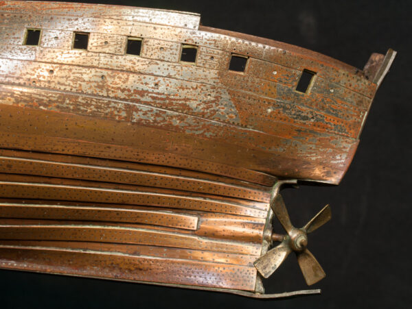 Builders Model Hull of French Iron Clad Warship - Image 9