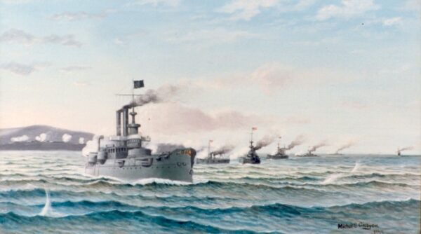 U.S.S. MAINE Entering Havana Harbor and U.S. Fleet at San Juan - Image 3