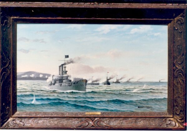 U.S.S. MAINE Entering Havana Harbor and U.S. Fleet at San Juan - Image 2