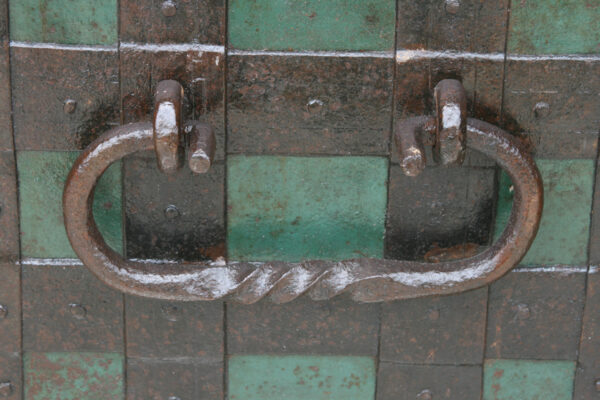 Large Iron Armada Chest, 17th Century Strong Box - Image 2