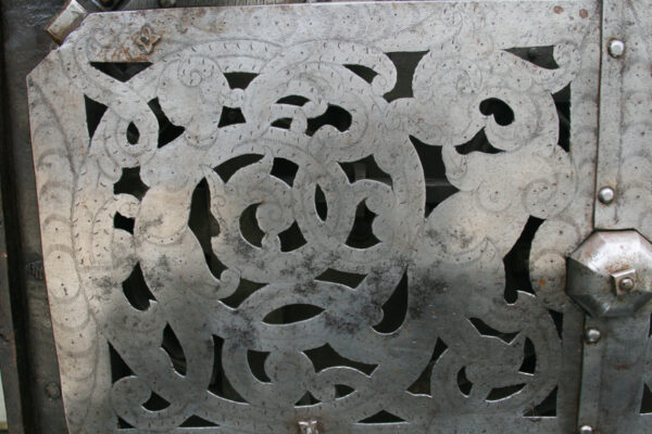 Large Iron Armada Chest, 17th Century Strong Box - Image 13