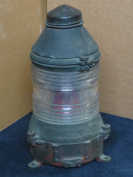 Heavy Brass American Channel Lamp