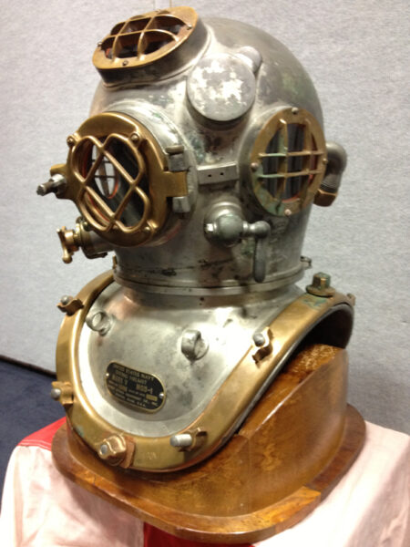Desco US Navy Mark V Dive Helmet with Morse Plaque