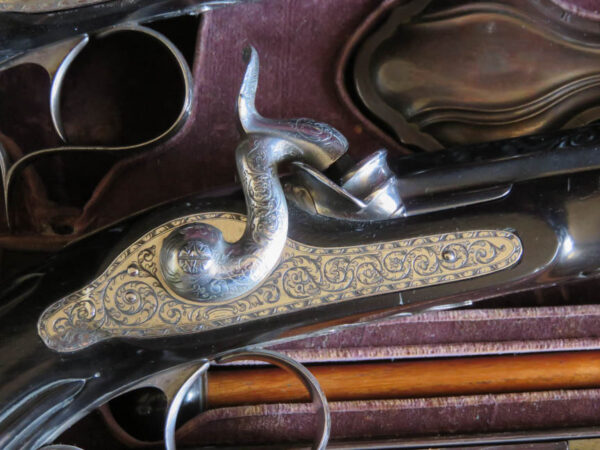 Cased French Dueling Pistols by Lepage Moutier of Paris - Image 7