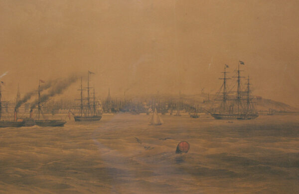 Lithograph Panoramic View of Liverpool from the River Mersey - Image 4