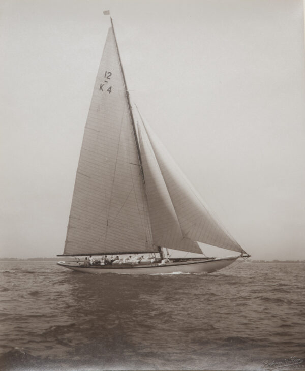 Original Period Photograph of the 12 Meter Yacht MODESTY