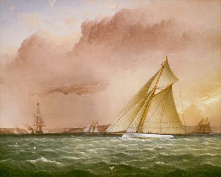 PURITAN Races Towards The Narrows Off Brooklyn