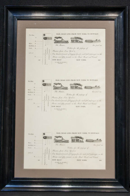 Original Period Uncut Sheet of Railroad Tickets