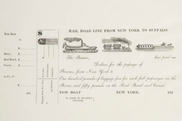 Original Period Uncut Sheet of Railroad Tickets - Image 2