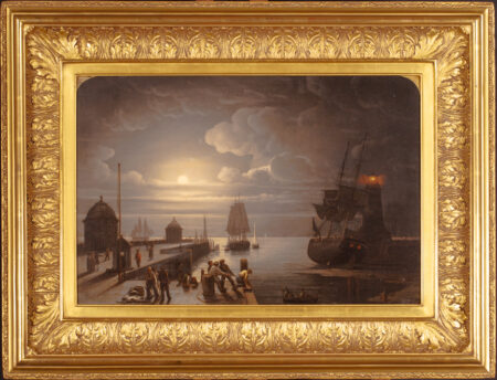 Moonlight Scene on the Quay, Ramsgate