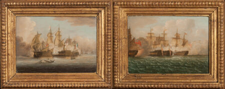 The British Victory of Trafalgar Against the French and Spanish