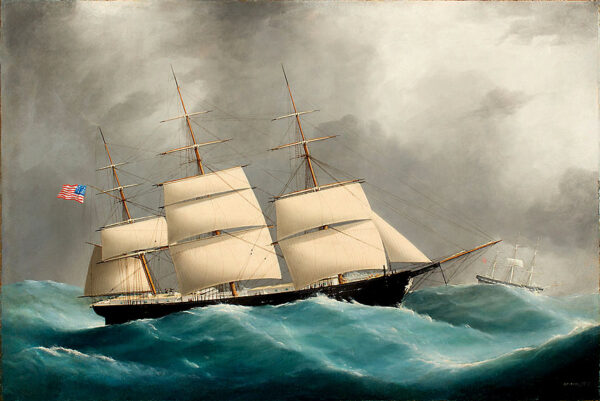 American Ship BYZANTIUM In Heavy Seas