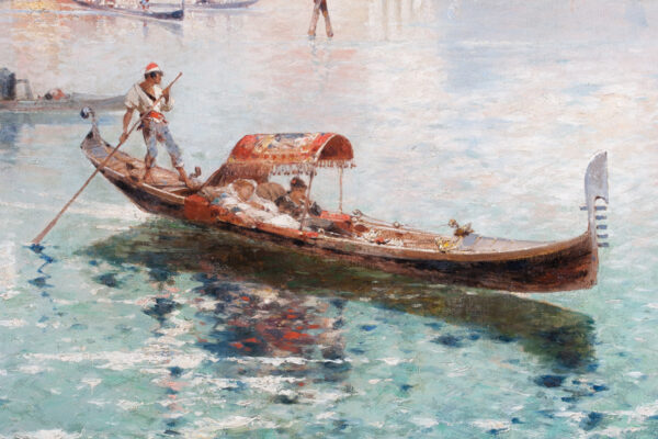 Santa Maria Della Salute with Gondoliers on the Grand Canal - Image 6
