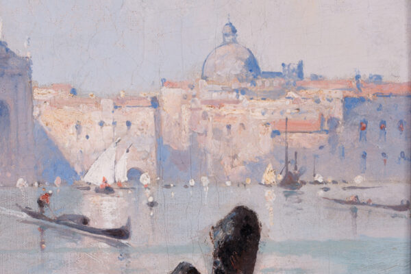 Santa Maria Della Salute with Gondoliers on the Grand Canal - Image 3