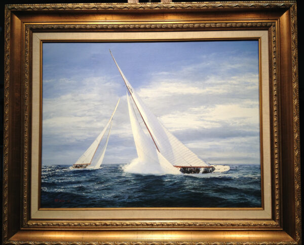 British 12-Metre Yacht SCEPTRE in a Match Race - Image 2