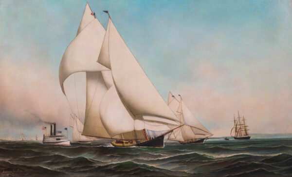 New York Yacht Club Fleet Race, 1889 PALMER Leading ATALANTA