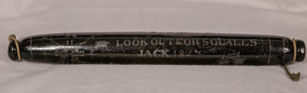 Rare Dark Brown Glass Rolling Pin