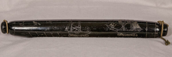 Rare Dark Brown Glass Rolling Pin - Image 7